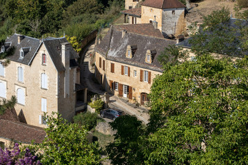 Obraz premium Medieval village of Beynac et Cazenac, Dordogne department, France