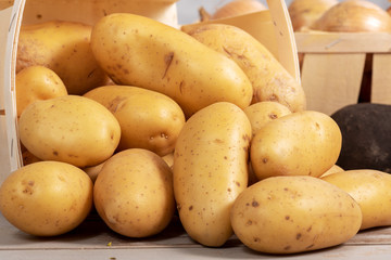pile of delicious organic potatoes