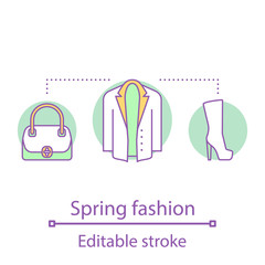 Spring fashion concept icon