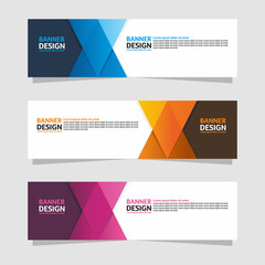 Modern banner background design. Header design. Geometric background design template