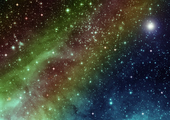 Fototapeta premium galaxy in a free space