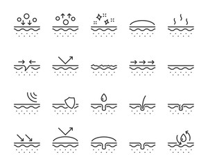 set of skin icons, such as facial, alovera, gel, moisture