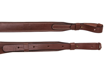 leather shoulder strap for a gun isolated on white background