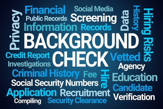 Background Check Word Cloud