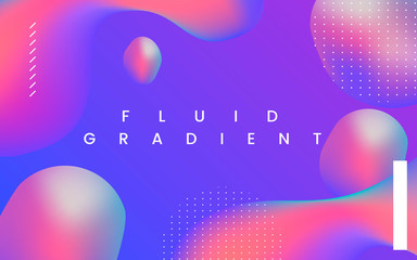 Obraz premium Fluid gradient wallpaper design
