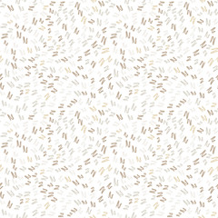 Vector  seamless abstract background with small pastel colored elements, freehand doodles pattern.