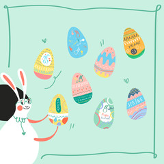 Easter celebration illustration