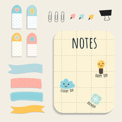 Colorful stationery set