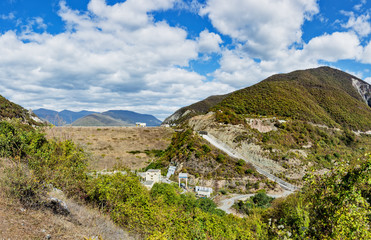 Zhinvalskaya HPP is a hydroelectric power station on the Aragvi River in Georgia 
