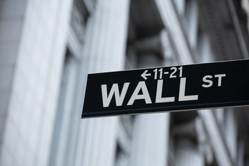 Wall Street Sign In New York City