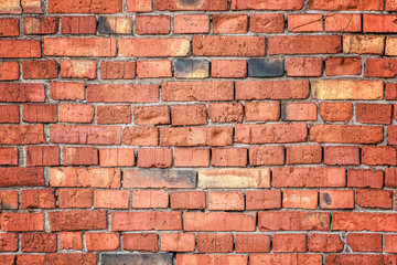 Red brick wall pattern texture. Great for graffiti inscriptions