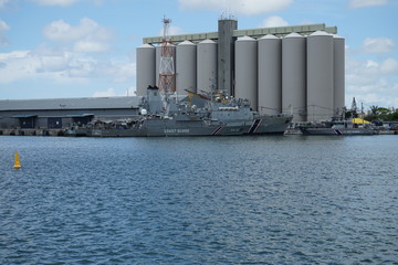 Coast guard boat, Port Louis, Mauritius Island