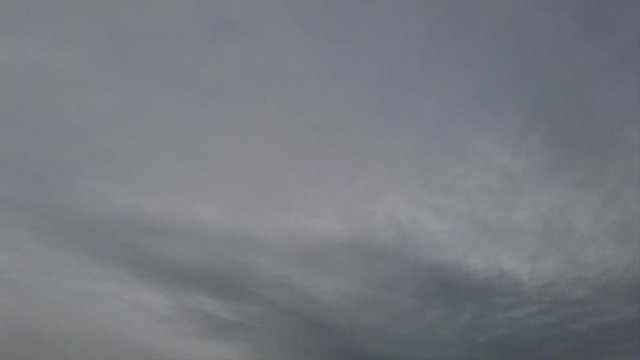 Ominous clody sky timelapse with smoky dense grey banks of clouds 