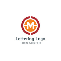 Lettering M Vector