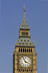 Close up of Big Ben in London, England