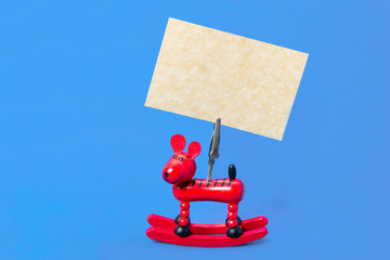  red dog with noteholder alligator clip