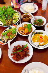 Thai popular restaurant. Krabi province, Andaman Sea, Thailand, Asia