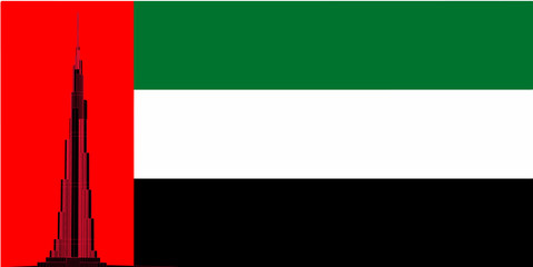 Flag of Dubai, United Arab Emirates
