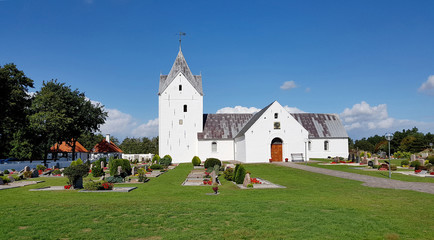 Fototapeta na wymiar Sankt Clemens Kirche, Kirkeby, Roemoe
