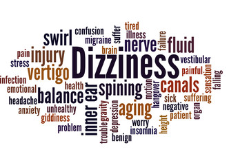Fototapeta premium Dizziness word cloud concept 2