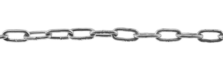 metal chain isolated on white background