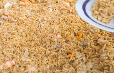 Fideuá con marisco / Fideuá with seafood