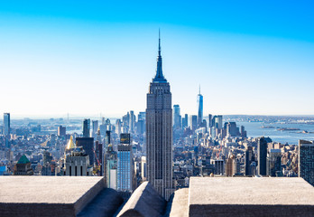 ニューヨーク　マンハッタンの摩天楼	