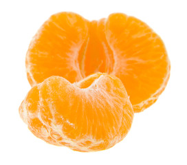 tangerines isolated on white background