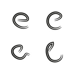 This a simple initial logos, symbols, and signs