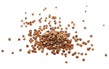 Buckwheat isolated on white background