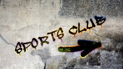 Sign 399 - SPORTS CLUB
