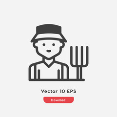 farmer icon vector