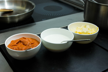 Indian spices in the kitchen