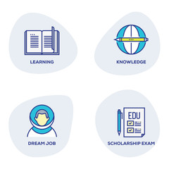 EDUCATION SUCCESS ICON SET