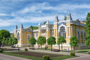 The ancient building of the Main Narzan baths in Kislovodsk, Russia