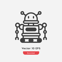 robot icon vector