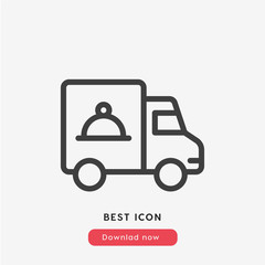 food delivery icon vector