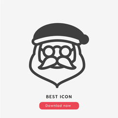 santa claus icon vector