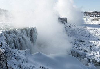 Niagara Falls winter steam