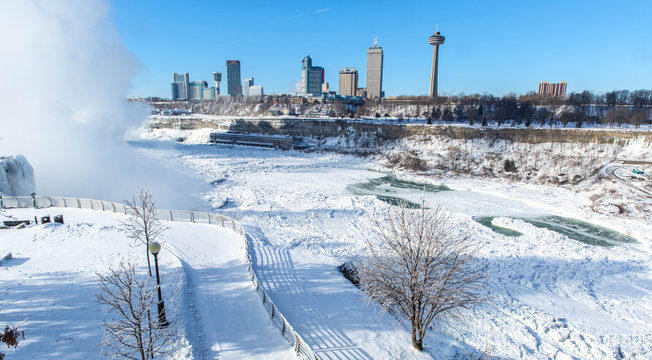 Niagara Falls Winter And Frozen Day