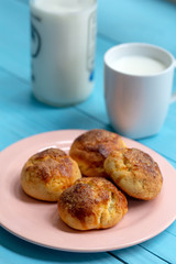 breakfast with coffee and croissant