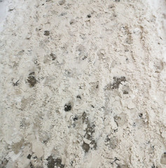 Footprints in the snow as an abstract background