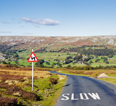 Country Road with Sign