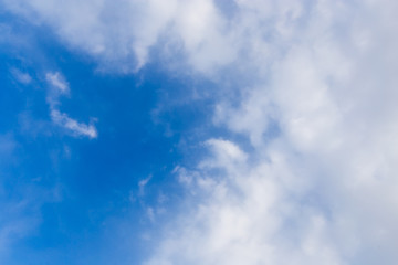 Clouds against blue sky as abstract background