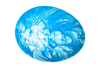 Colorful Easter Egg isolated on white