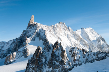 Landscape of Mont Blanc and it's surroundings in the Italian alps