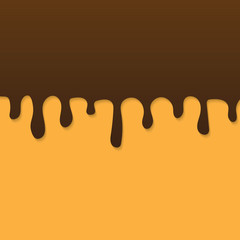 chocolate sweet drips- vector illustration