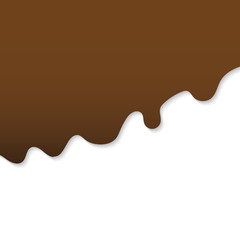 chocolate sweet drips- vector illustration