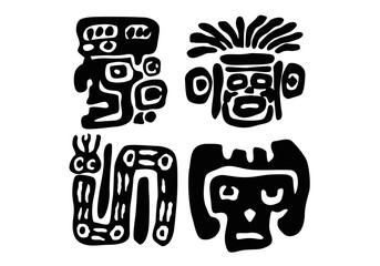 maya ornament. vector image for logo or illustrations