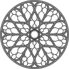 Beauvais cathedral, France, rose window, south